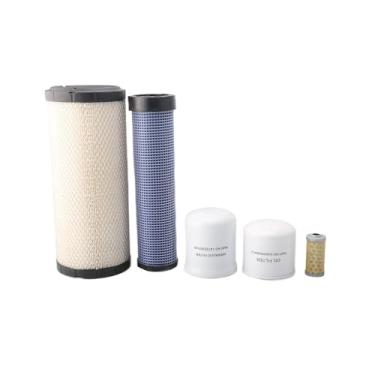 Imagem de HLBTK Kit de filtro P827653 P829332 14722302100 EA00004647A 14171020090 inclui filtro de ar externo/ar interno/hidráulico/óleo/combustível para trator TYM T474 HST