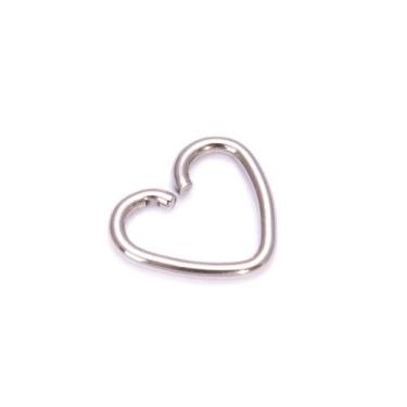 Imagem de Piercing Para Daith Orelha Cartilagem Em Prata 925 Coração - Oremte