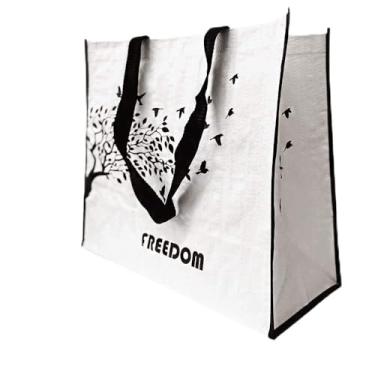 Imagem de Bolsa Ecobag Ecologica Reutilizavel Sacola de Ombro Dobravel Compras Mercado Retornavel Kit 3 Uni