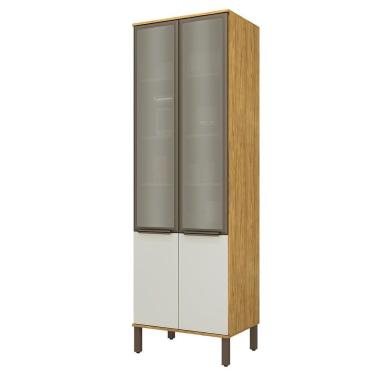 Imagem de Paneleiro 2 Portas Vidro 70 Cm Vera Pve03 Marrocos Off White Mxm