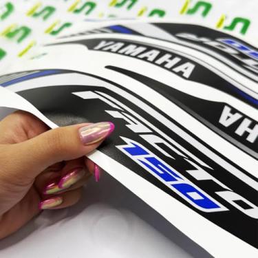 Imagem de SPORTINOX, Kit Adesivos Para Yamaha Factor 150 Flex 2022 ED Moto Preta