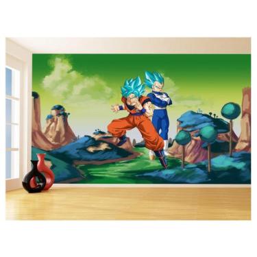 Imagem de Papel De Parede Dragon Ball Goku Vegeta Anime 3,5M Dbz337 - Você Decor