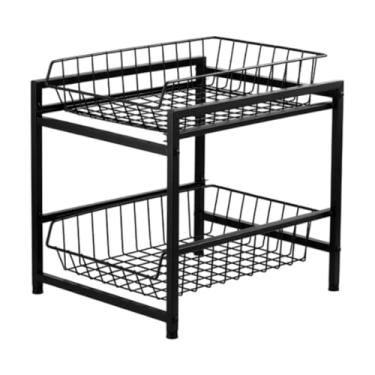 Imagem de WeiLaiKeQi embaixo da pia deslizante despensa embaixo do armário organizador prateleira gaveta deslizante armazenamento