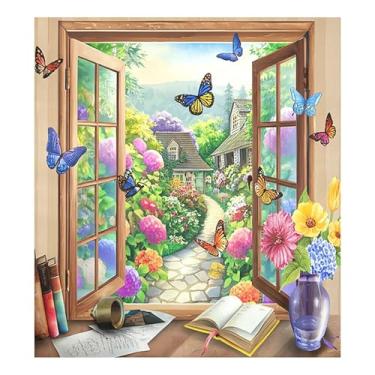 Imagem de SEHANY Dreamy Garden Wildflowers capa de ímã de lava-louças, adesivos magnéticos para decoração de Natal antiarranhões para painel de geladeira e lava-louças, decoração de Natal de cozinha doméstica