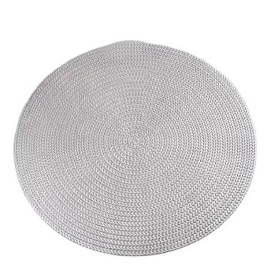 Imagem de Conjunto De Jogos Americanos Redondos, Adequados Para Arranjos De Mesa, Uso Na Cozinha(6,CINZA METÁLICO)