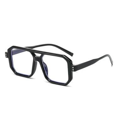 Imagem de Óculos de Sol Punk Masculino com Ponte Dupla, Lentes Degradê Transparentes e Proteção UV400, Ideais para Esportes ao Ar Livre, Corrida e Ciclismo, Cor Preta e Transparente
