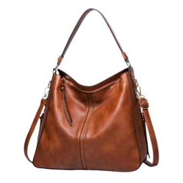 Imagem de Bolsa Feminina Tiracolo Elegante Com Couro Reforçado De Ombro (Marrom)