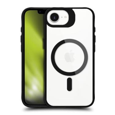 Imagem de Head Case Designs Capa protetora preta à prova de choque [proteção de grau militar] compatível com Apple iPhone 16e e compatível com MagSafe