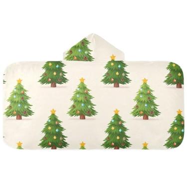 Imagem de Burbuja Toalha de banho com capuz de laço rosa para crianças, toalha de praia de pelúcia macia absorvente para chá de meninas e meninos 3-10 anos, 61 x 127 cm