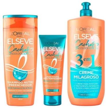 Imagem de Elseve Cachos Longos dos Sonhos Kit - Shampoo + Creme Noturno + Creme 3 em 1 Kit-Unissex