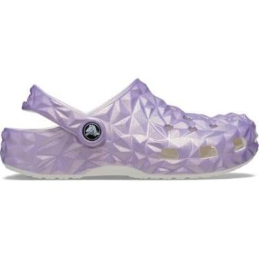 Imagem de Sandália crocs classic iridescent geo clog white-Unissex