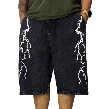 Imagem de Bermuda Jeans Trip Side Raio Preto Estonado B047-Masculino