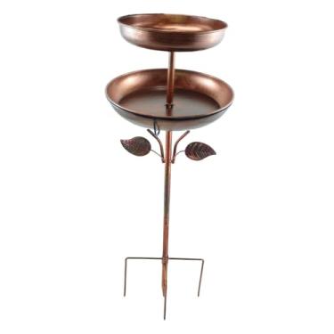 Imagem de Ｂｅｓｇａ Banheira para pássaros, alimentador de pássaros, resistente à água, camada dupla, acessórios para presentes, decoração de jardim para áreas externas, Altura 115 Cm