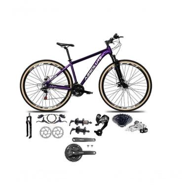 Imagem de Bicicleta Aro 29 Absolute Nero 5 Câmbios Shimano Altus 27v Freios Hidráulico Garfo C-trava Roxo Tam: 15