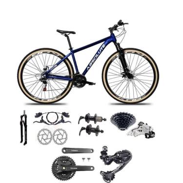 Imagem de Bicicleta Aro 29 Absolute Nero 5 Câmbios Shimano Deore-altus 27v Freio Hidráulico Garfo C-trava Azul Tam: 15