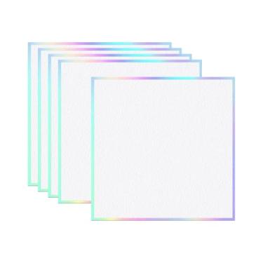 Imagem de Colaxi Conjunto de 5 Pranchas Shikishi Japonesas Quadradas para Artesanato, Materiais para Desenho e Assinaturas em Eventos, 15cmx15cm