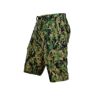 Imagem de Bermuda Cargo Poly Adventure - Camuflado e Liso - Safo Militar, Digita