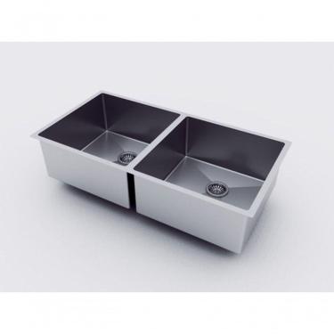 Imagem de Cuba Dupla Inox Quadrada Multiuso Versátil Cozinha Premium