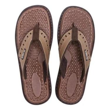 Imagem de Chinelo SapatoFran Couro Anatômico Ortopédico Conforto Dia a Dia Masculino-Masculino