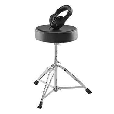 Imagem de Alesis Pacote Drum Essentials – Pacote completo de acessórios para bateria elétrica, incluindo um trono de bateria e fones de ouvido intra-auriculares