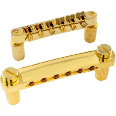 Imagem de Kit Completo Para Guitarra Les Paul Sg Ponte Cordal Cavalete Dourada