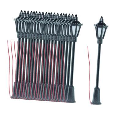 Imagem de JunZheHub Conjunto de 30 Peças de Luminárias em Miniatura para Ferromodelismo, Ideais para Pátios, Postes de Luz E Iluminação Pública. Acessórios Decorativos Pa, 10 Peças, Tamanho real