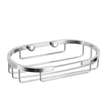 Imagem de Fafeicy Bandeja de Sabonete Em Barra de Aço Inoxidável Com Malha Fina, para Chuveiro e Banheiro, Bandeja de Drenagem de Saboneteira de Metal Em Aço Inoxidável 304, 6,5 X 4,06 Polegadas (Rodada Grande)