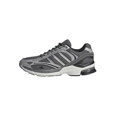 Imagem de adidas Tênis adulto unissex Spiritain 2000, Cinza/prata fosco/preto, 10 Women/9 Men