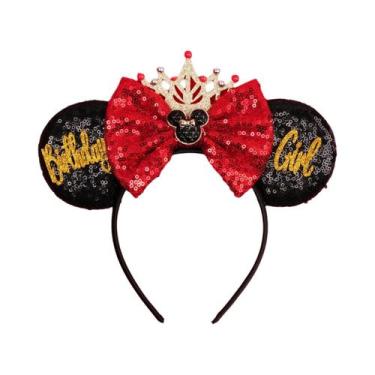 Imagem de Tiara De Orelhas De Rato Do Castelo Da Disney Com Fogos De Artifício P