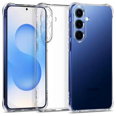Imagem de [GL CASES] Capa Samsung S25 Slim Clear Anti Impacto Reforçada Silicone Transparente Case Flexível Capinha Samsung Galaxy S25 Anti Choque Encaixe Preciso Com Proteção Para Câmera e Tela