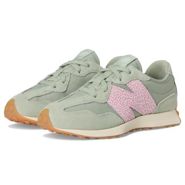 Imagem de New Balance Tênis infantil unissex 327 (criança pequena), Açúcar rosa/cobra liga, 15