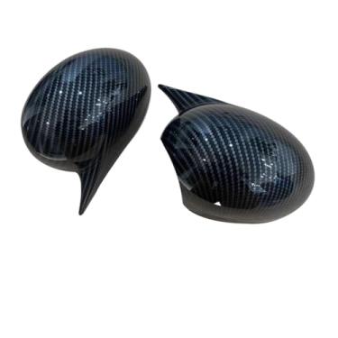 Imagem de Par espelho retrovisor do carro tampa de vidro habitação Compatível com mini cooper r50 r52 r53 r55 r56 r57 r58 r59 r60 2007-2016(Carbon Fiber Pattern)