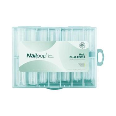 Imagem de Moldes Duplos Nailpop Para Unhas De Gel Construtor, Tamanho 14, 70 a 1