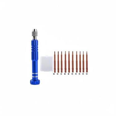 Imagem de Conjunto de mini chaves de fenda de precisão 10 em 1, alça de alumínio para casa e eletrônicos