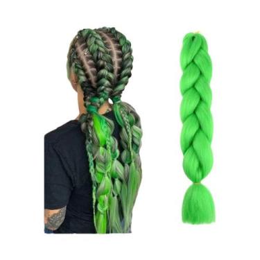 Imagem de Extensão De Cabelo Sintético Jumbo Pré-Esticado Roxo Para Tranças DIY 