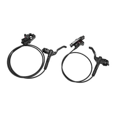 Imagem de KIMISS Conjunto de Freio a Disco Hidráulico M4 - Pinças Traseiras Dianteiras de Pressão de óleo de 4 Pistões Com Rotores de 160 Mm para Mountain Bike