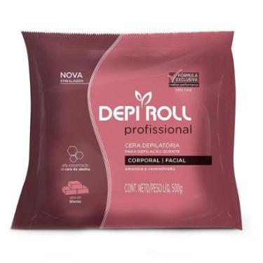 Imagem de Cera Depilatória em Blocos DepiRoll - Cera Quente em Blocos Rosa 500g-Feminino