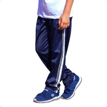 Imagem de Calça Infantil Agasalho Tecido Helanca Inverno 281 - BEN20A, 14, Azul