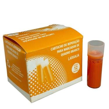 Imagem de Refil Tinta Pincel Marcador Quadro Branco VMaster Volunder, Laranja