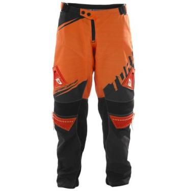 Imagem de Calça Motocross Trilha Enduro - Pro Tork Factory Edition, Preto, Laran