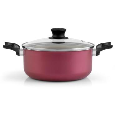 Imagem de Panelux CACAROLA ALUMINIO 24CM AA BEG/CEREJA MAGNIFIC