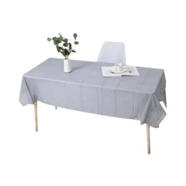 Imagem de Toalha De Mesa Plástica Reutilizável 137x183cm Livre De BPA Para Janta