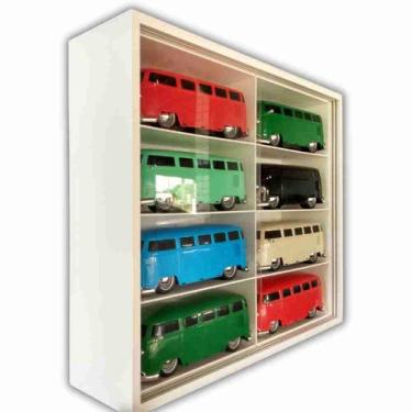 Imagem de Expositor 8 Nichos - Escala 1:18 carrinhos - cod 18011 - MAG ART STORE