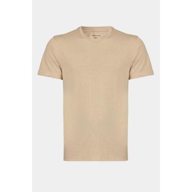 Imagem de Camiseta Aramis Manga Curta Algodão Básica Areia-Masculino