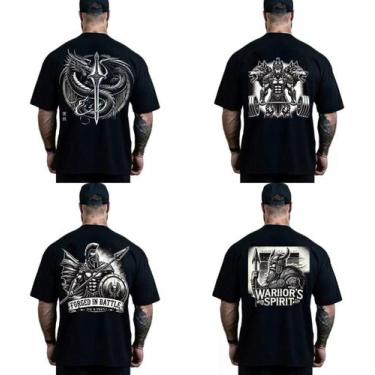 Imagem de Kit 4 Camisetas Camisa Oversized Premium Algodão 100% 30.1 - Luken, Pr