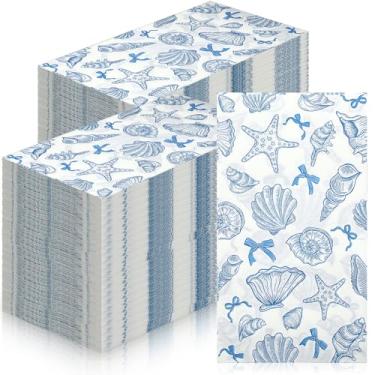 Imagem de Tinlade 200 guardanapos para convidados guardanapos de coquetel papel descartável banheiro toalha de mão papel jantar para casamento chá de noiva festa de despedida de solteira festa banheiro