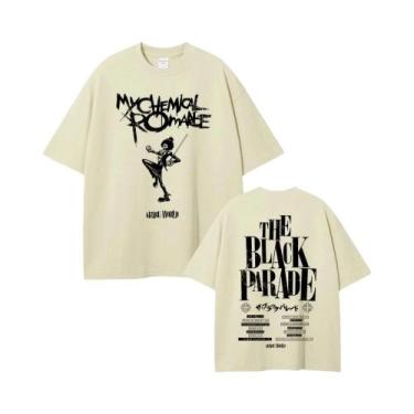 Imagem de Camiseta Masculina Retrô De Algodão Com Estampa De Caveira, Verão, Ban