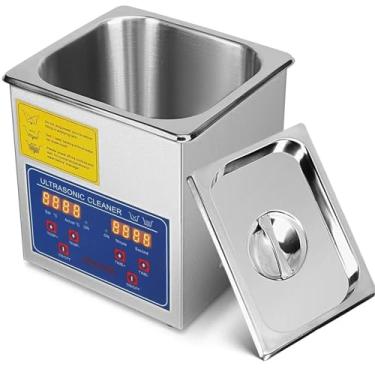 Imagem de Máquina de limpeza ultrassônica 22L – Limpador de aço inoxidável com temporizador digital para joias, relógios, óculos e mais – Tecnologia poderosa de limpeza profunda para uso doméstico e