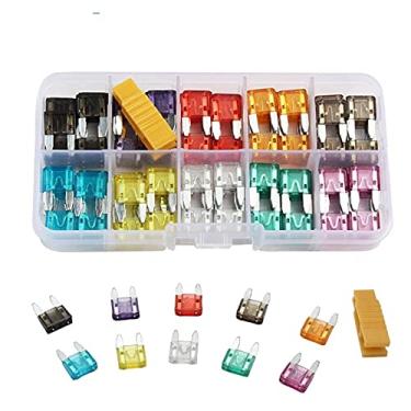 Imagem de Fuse 120 peças tamanho pequeno conjunto de fusíveis para carro carro caminhão 2/3/5/7,5/10/5/20/25/30/35a fusível com caixa de plástico