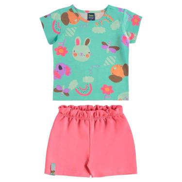 Imagem de Conjunto Infantil Blusa e Short Bee Loop-Feminino